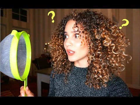 What? UTILISER UNE PASSOIRE POUR SES BOUCLES ?😮