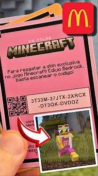 TODOS OS CÓDIGOS DAS SKINS DO MINECRAFT NO MC DONALDS E BONECOS COLECIONÁVEIS