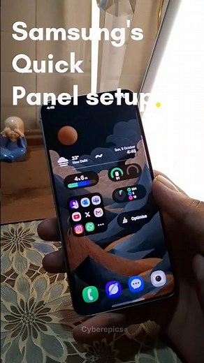 Samsung Quick Panel settings | Seperate notifications #samsung #oneui
