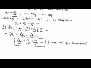 velocity potential function definition and derivation