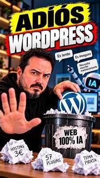 ¿Adiós WordPress? La trampa de la IA 📉 #wordpress #ai