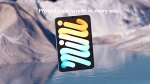 ProCase 2 Pack Screen Protector for iPad Mini 7th(A17 Pro) 2024/Mini 6th Generation 8.3" 2021 + 2 Pack Camera Lens Protector Matching iPad Colors, Tempered Glass Film for Mini 7 6 8.3 Inch -Pink