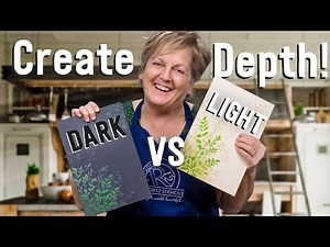 How to Paint Faded Background Greenery on Light and Dark Wood Surfaces