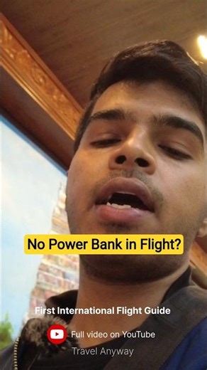 how to carry Powerbank in flight? power bank restriction #travelanyway #powerbank #firstflight #tips