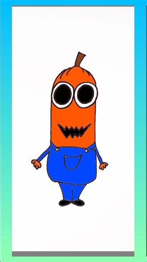 Minion Halloween | Funny & Spooky Cartoon Art Illustration 👻 #drawingforkids