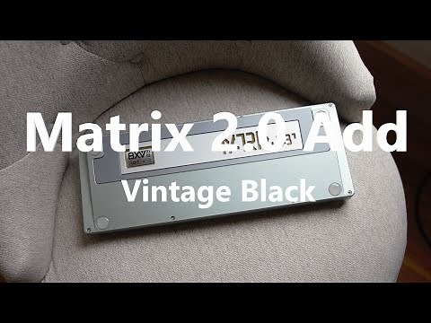 Matrix 2.0 Add Sound Test - GHv4 Vintage Black on Aluminum | GMK Hineybeige