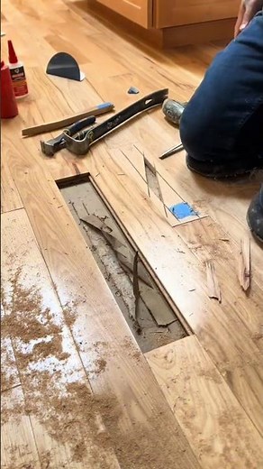 proper way to repair a pre finished floor