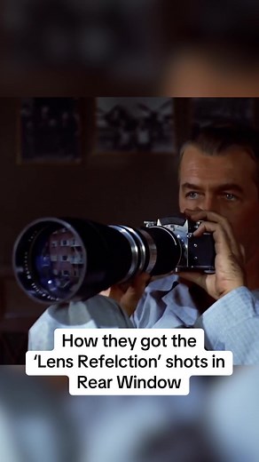 How they got the ‘Lens Refelction’ shots in Alfred Hitchcock’s ‘Rear Window’ . . . . . . #alfredhitchcock #movies #rearwindow