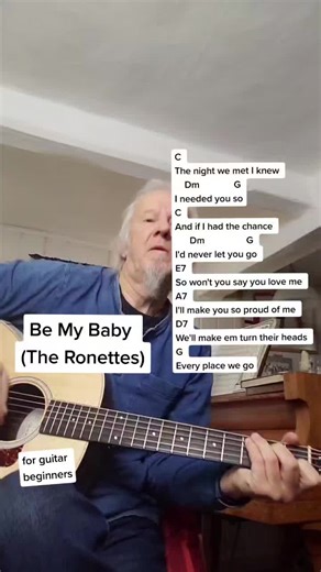 Learn Be My Baby Guitar Chords for Beginners