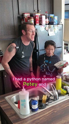 🐍😂 Petey Usually Chokes Me at Night... But Not Last Night! #funny