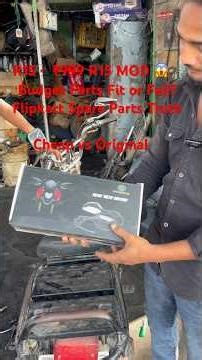 R15 Modification Under Budget 🔥 Flipkart Spare Parts Fitment & Testing Visor, Mirror, Lever Install