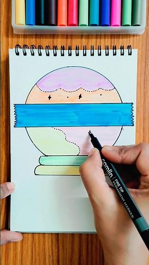 Science 🌿science book cover design idea 🌿cover drawing #tranding #art #youtubeshorts