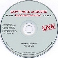 Gov't Mule - Gov't Mule Acoustic. 11/25/96 - Blockbuster Music - Atlanta, GA
