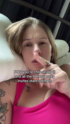 We are SO HAPPY to be invited! Just a little worried about how our already struggling bodies will keep up this holiday season 🥴 #multiplesclerosis #chronicillness #autoimmunedisease #spoontheory