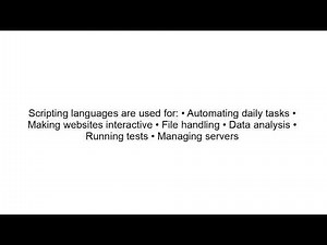Scripting Languages Explained Simply | What is a Scripting Language?