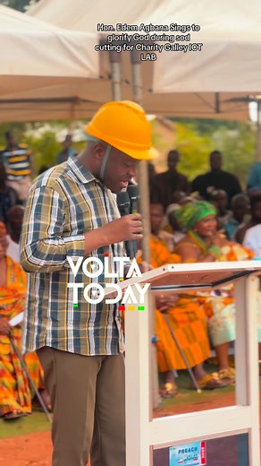 261 reactions · 16 shares | Hon. Edem Agbana Sings to glorify God during sod cutting for Charity Galley ICT LAB @edemagbana #voltatoday #visitvolta #trending #trendingvolta #fyp #viralvideo | Volta Today | Facebook