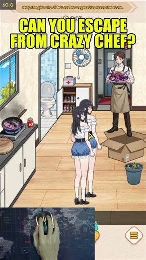 99% FAIL! 👨‍🍳 Can You Escape From The Crazy Chef? Brain Puzzle Tricky Quest #Shorts