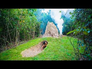 Jungle Survival Bushcrafts Build The Most Incredible top Secret Underground Tunnel House in The Wild