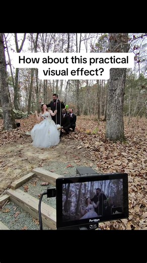 Swing, bubbles and two crazy groomsmen at your disposal, queen of the woods #wedding #bridaltiktok #bride #swing #bubbles