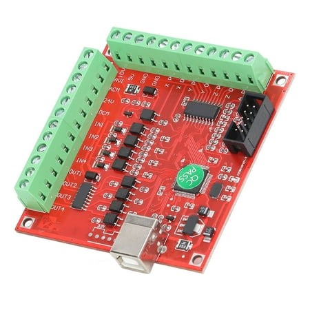 Motion Controller Card Breakout Board, 4 Shaft External 24V DC Power Motion Control Card Interface Breakout Board with Limit Switch for CNC Engraving - Walmart.ca