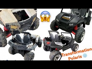 ✅ Renovation Quad Polaris Rzr 900 Peg Perego pour enfant transformation Jouet voiture Detailing