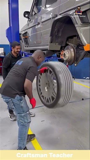 Installing a Wheel with Skill and Precision #shorts #carrepair