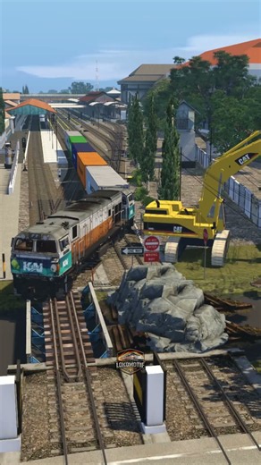 The train gives way, there is a fast train passing by #railroad #railway #railtrack #train