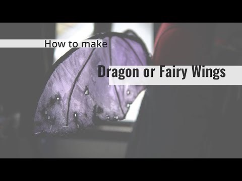 How to Make Dragon/Fairy/Bat Wings with Cellophane
