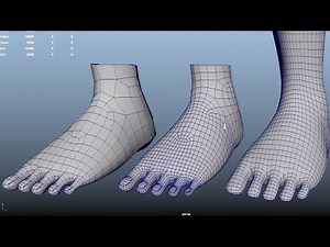 [Maya] Foot Modeling and Retopologizing_Ver_02