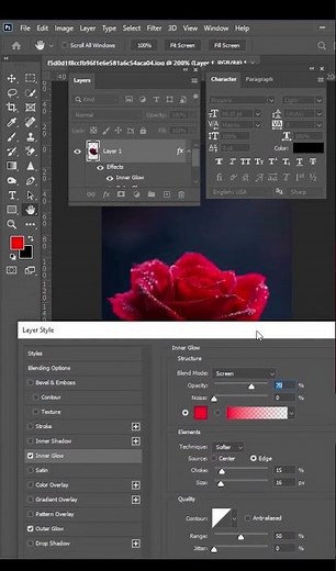 Amazing Glow Effect in Photoshop ✨ | Easy Editing Trick