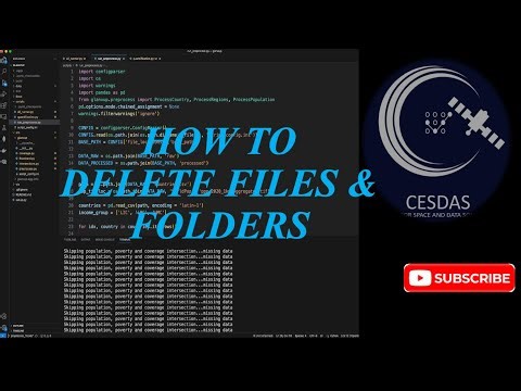 34. How to delete files and folders using python OS module.
