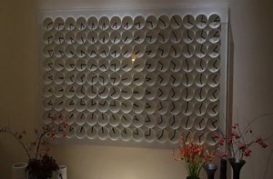 An unusual clock in a hotel.