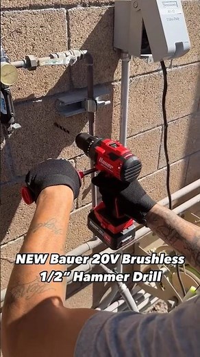 Bauer 20V Brushless Cordless 1/2” Hammer Drill | Harbor Freight