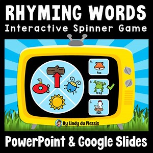 Rhyming Words Game - PowerPoint or Google Slides