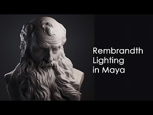Dramatic Rembrandt Lighting in Maya & Arnold | Character Portrait Lighting Tutorial (Speed Process)