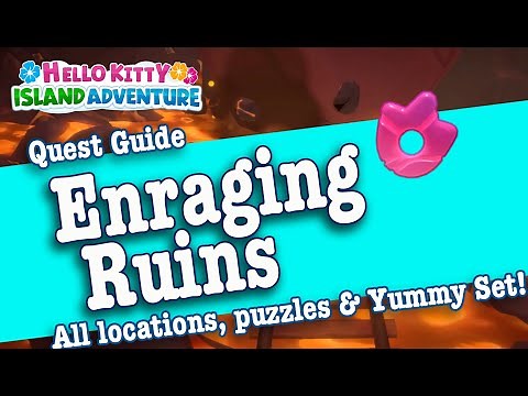 Enraging Ruins Complete Guide - Hello Kitty Island Adventure | HKIA - All puzzles & furniture chests