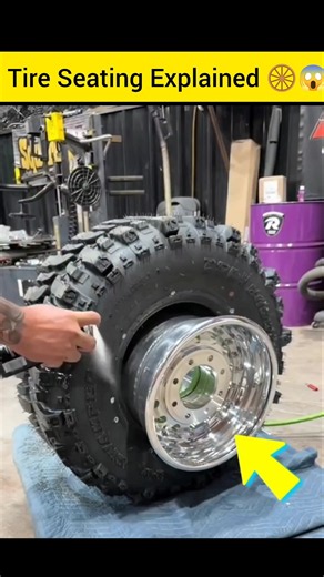 How Do Mechanics Seat Tires So Fast? 😱🛞 | Tire Seating Explained #Shorts