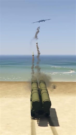 Irani S-500 5k Missile Strike Dropped The Irani F5e Tiger I Fighter Jet In GTA5 Ep641 #short #shorts