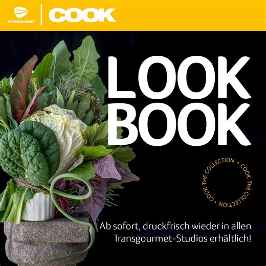 1.5K views · 15 reactions | Das Cook Look Book ist wieder druckfrisch in allen Cook-Studios erhältlich!  Mit einem aktualisierten Sortiment und neuen Highlights bleibt unser Look Book so vertraut wie immer, aber jetzt mit noch mehr kulinarischen Höhepunkten. Jetzt gleich online durchblättern oder beim nächsten Besuch im Cook-Studio mitnehmen. Hier entdecken ➡️ https://bit.ly/3vVWHTJ | Transgourmet Österreich | Facebook