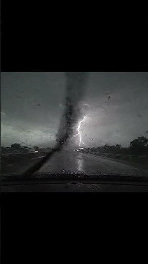Lightning STRIKES Inside a Tornado!