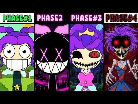 TOP 10 Transformation Journey of Lily Lovebraids in Incredibox Sprunki OC (Phases 1–4)