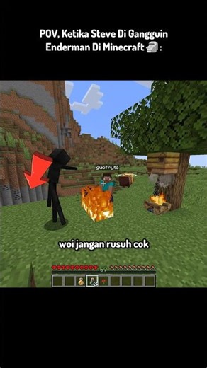 POV, Ketika Steve Di Gangguin Enderman Di Minecraft 🗿