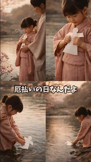 ひな祭りって何の日？実は“身代わり”の意味があった#ひな祭り #桃の節句 #雛人形 #日本の行事 #由来解説 #厄払い #季節ネタ #春の行事 #キッチン雑学 #雑学 #節約姉妹 #ai