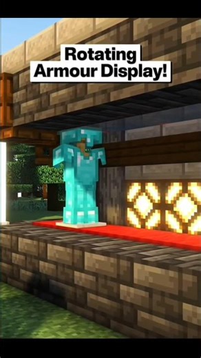 Minecraft Rotating Armour Display! 🤯 #shorts
