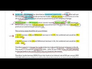 The Treasury function Part 5 Hedging of Currency Risk Currency swaps