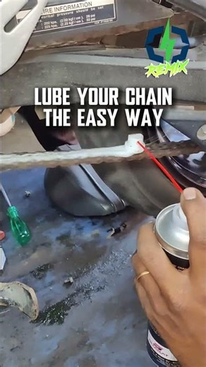 LIFE HACK: MOTORCYCLE CHAIN LUBE 🤯