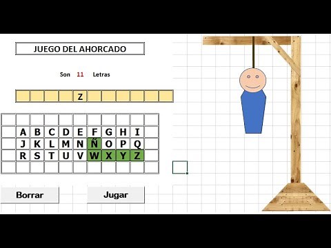 Aprenda a crear el juego del ahorcado en Excel y VBA, contiene el código en un documento.