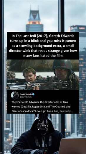 Gareth Edwards’ Cameo, Scowling Extra