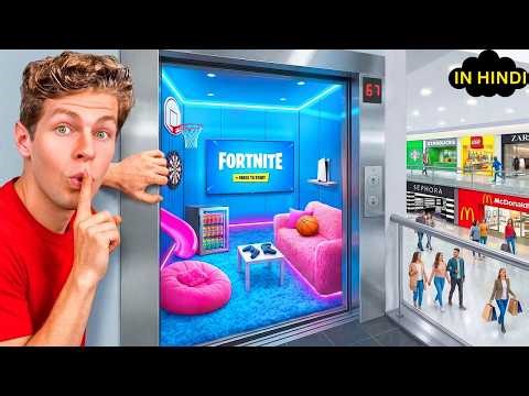 I Built a SECRET Room in a Mall!