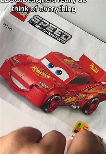 Anatomically Correct Lightning McQueen LEGO Design